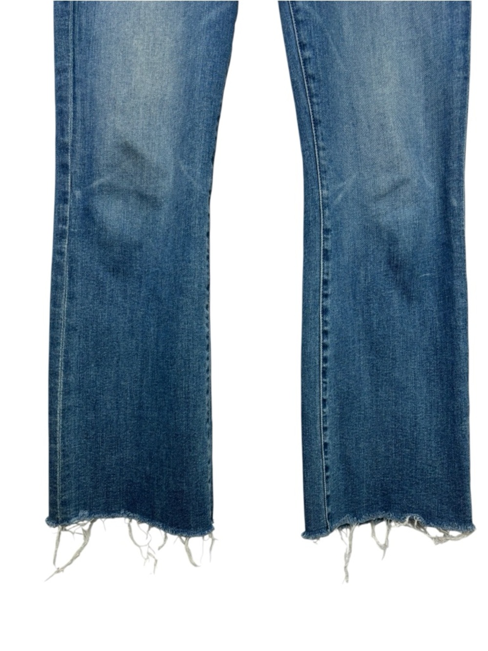 Mother The Hustler Ankle Fray High Rise Stretch Denim Jeans in Healing Jar SZ 30 - Picture 3 of 16